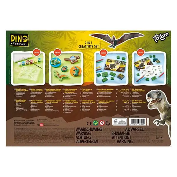 Totum Dino Forever - 2in1 Gips En Kleur Creativity Set Online Kopen? - Afbeelding 9