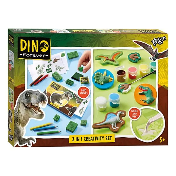Totum Dino Forever - 2in1 Gips En Kleur Creativity Set Online Kopen? - Afbeelding 10