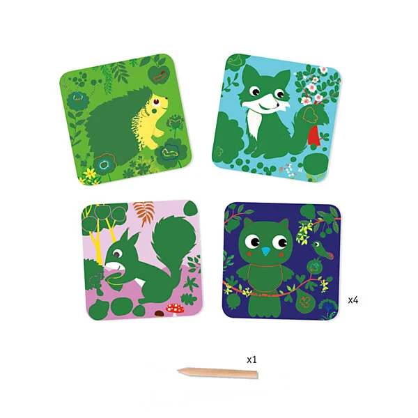 Djeco Kraskaarten - Kleine Dieren Online Kopen? - Afbeelding 2