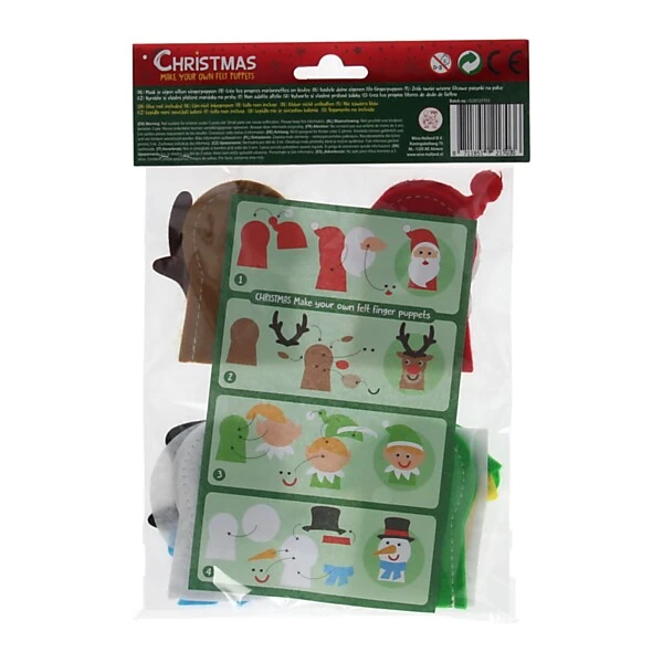 Wins-holland Maak Je Eigen Vilten Vingerpoppen Kerst, 4st. Online Kopen? - Afbeelding 6