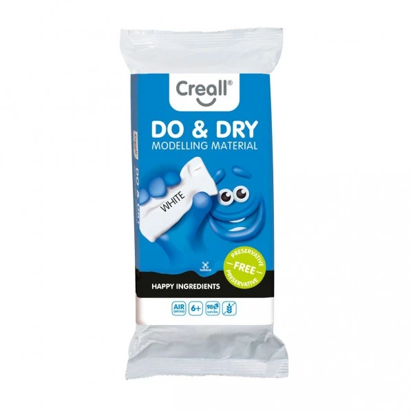 Creall Do&Dry Boetseerklei Conserveringsvrij Wit, 500gr. Online Kopen? - Afbeelding 3