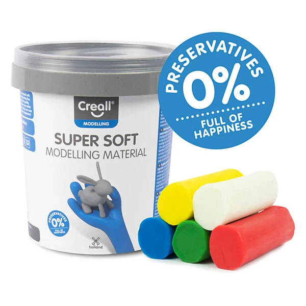 Creall Supersoft Klei 5 Kleuren, 450gr. Online Kopen? - Afbeelding 2