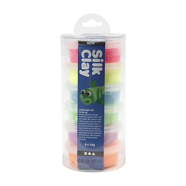 Creativ Company Silk Clay - Neon Kleuren, 6x14gr. Online Kopen? - Afbeelding 2