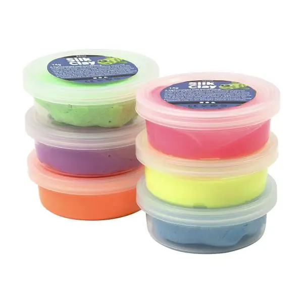 Creativ Company Silk Clay - Neon Kleuren, 6x14gr. Online Kopen? - Afbeelding 3