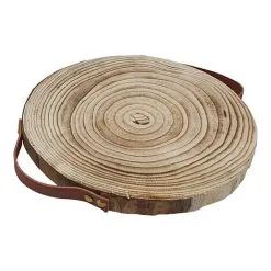 Playwood Decoratie Boomschijf Paulownia Hout Met Leren Handvatten Online Kopen?